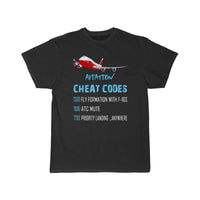 Thumbnail for Aviation Cheat Codes 7500 7600 7700 T-SHIRT THE AV8R