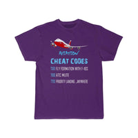 Thumbnail for Aviation Cheat Codes 7500 7600 7700 T-SHIRT THE AV8R