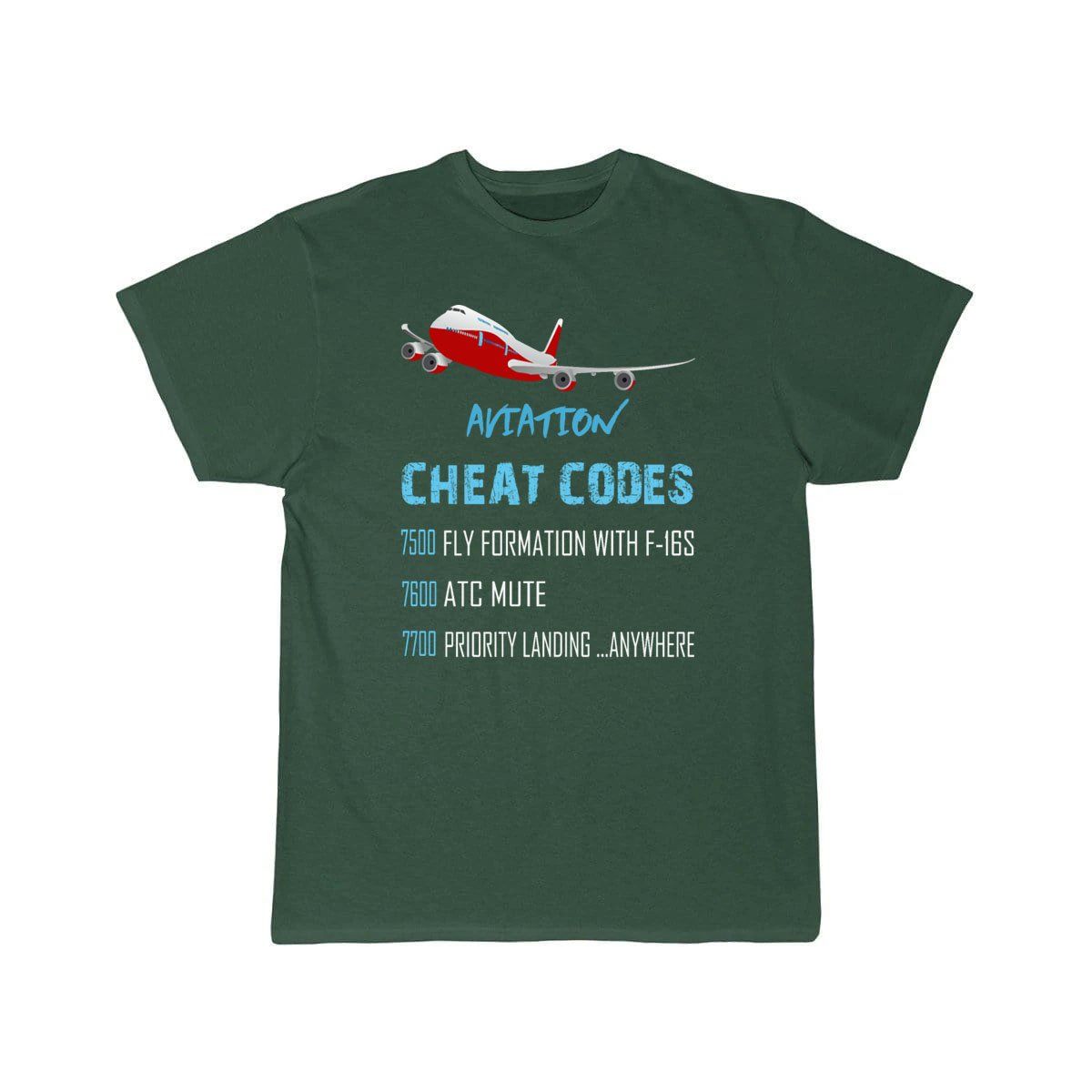 Aviation Cheat Codes 7500 7600 7700 T-SHIRT THE AV8R