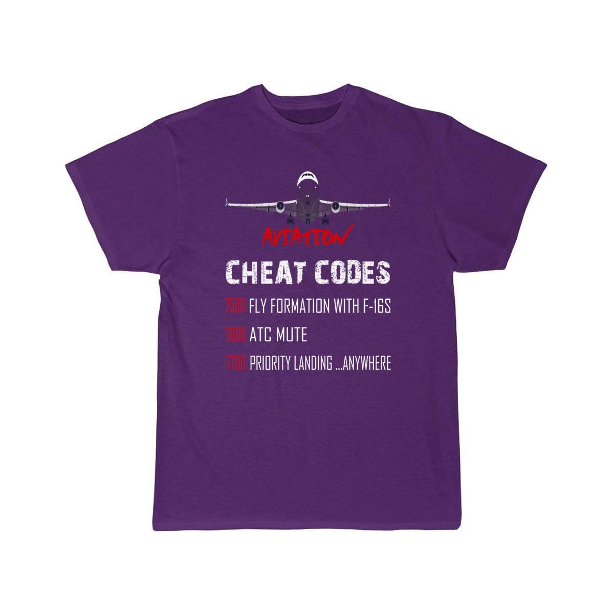 Aviation Cheat Codes 7500 7600 7700 T-SHIRT THE AV8R