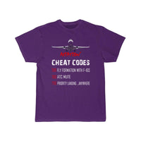 Thumbnail for Aviation Cheat Codes 7500 7600 7700 T-SHIRT THE AV8R