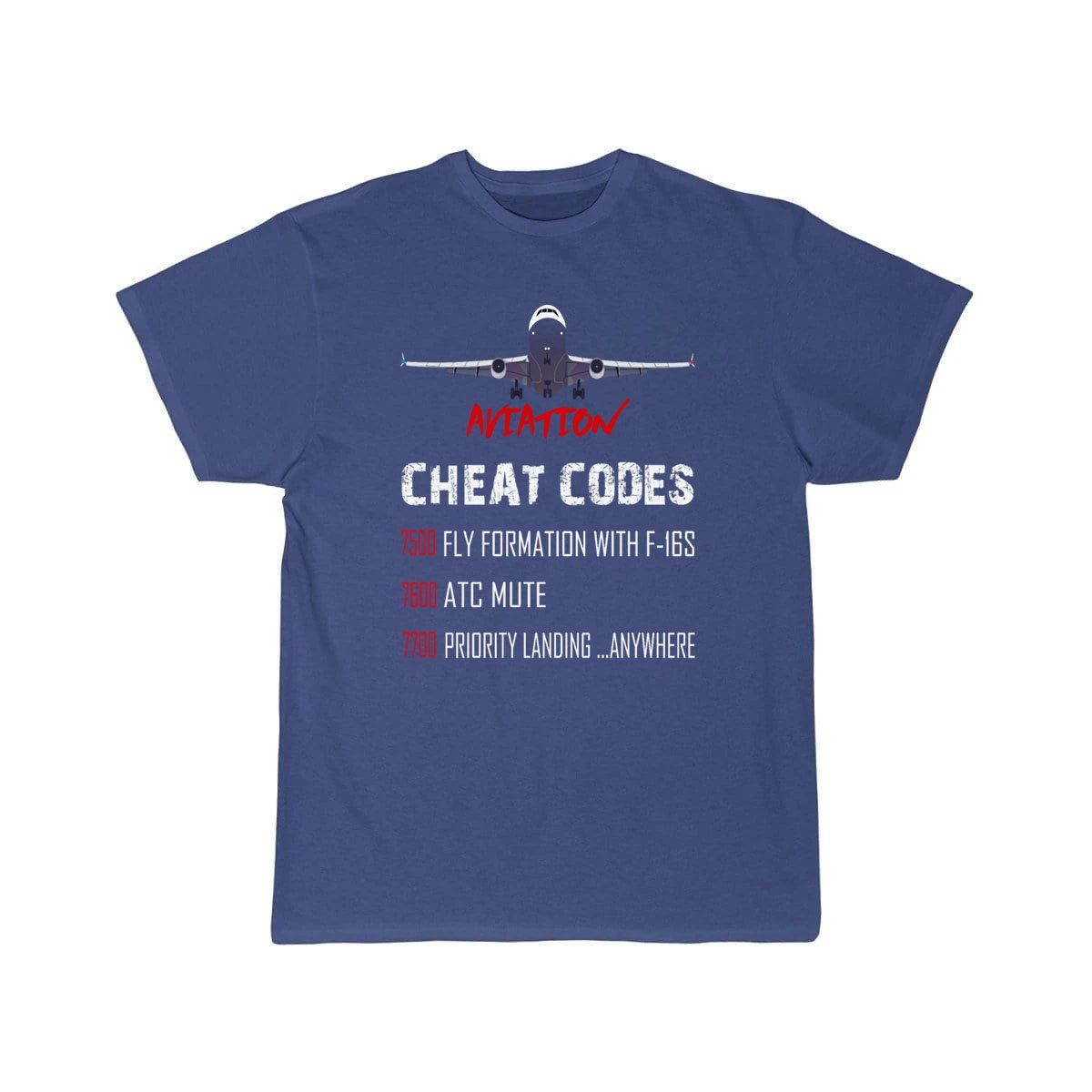 Aviation Cheat Codes 7500 7600 7700 T-SHIRT THE AV8R