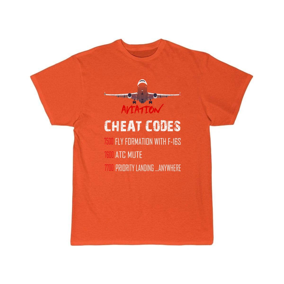 Aviation Cheat Codes 7500 7600 7700 T-SHIRT THE AV8R
