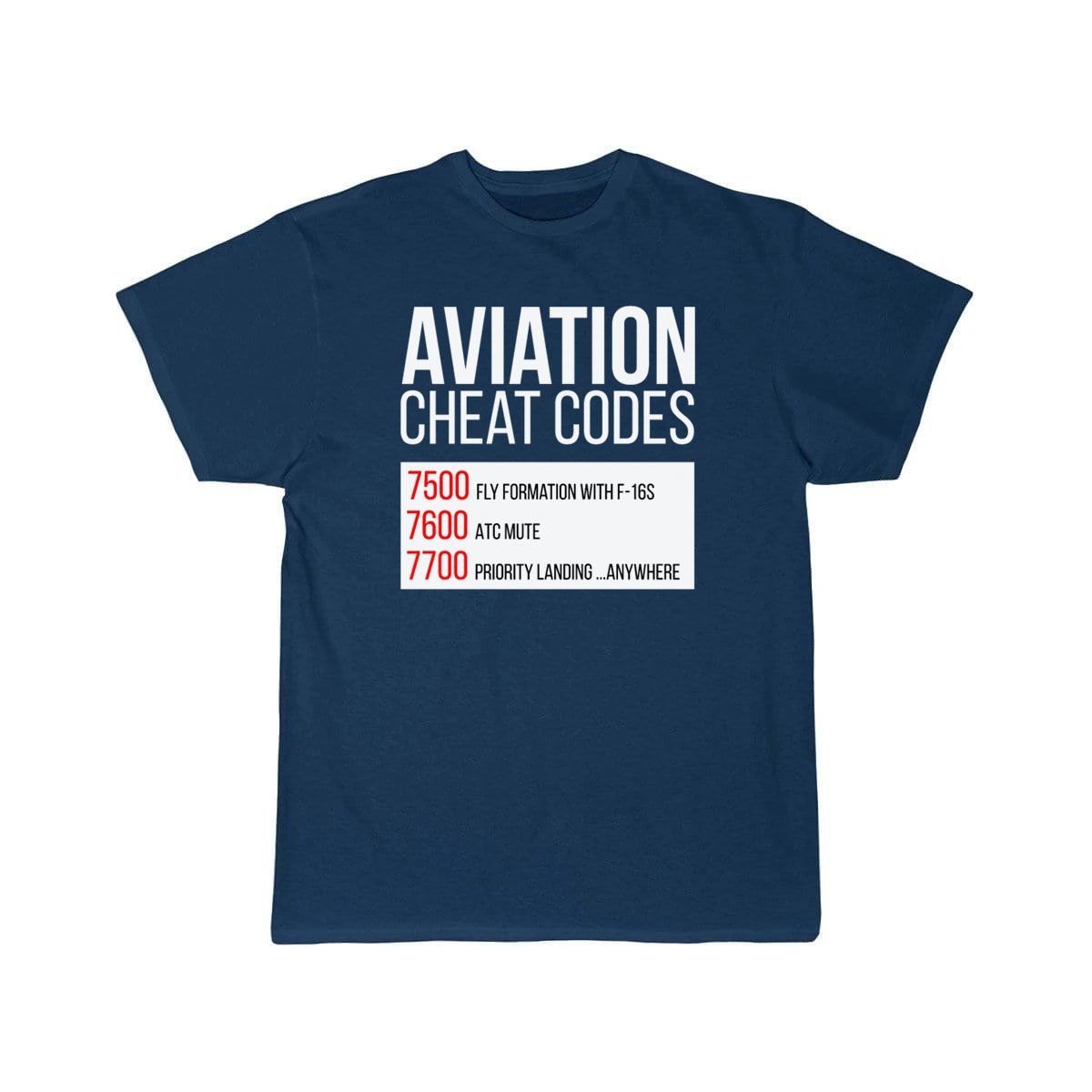 Aviation Cheat Codes - Funny For Pilots And Atc T-SHIRT THE AV8R
