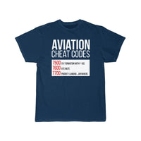 Thumbnail for Aviation Cheat Codes - Funny For Pilots And Atc T-SHIRT THE AV8R