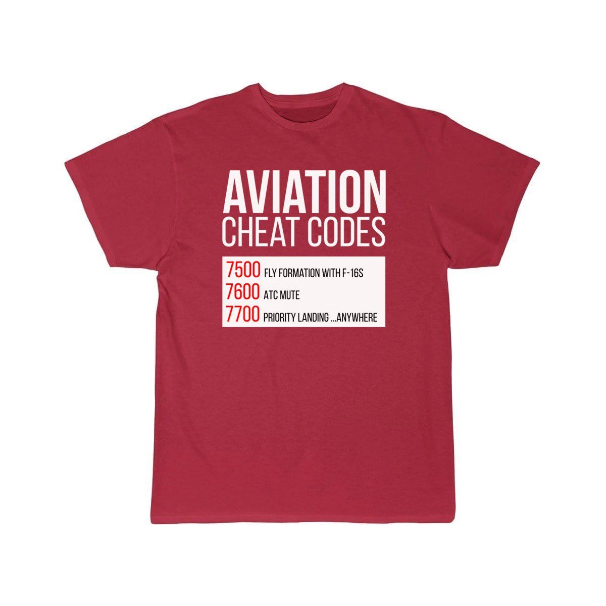 Aviation Cheat Codes - Funny For Pilots And Atc T-SHIRT THE AV8R
