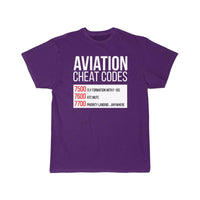 Thumbnail for Aviation Cheat Codes - Funny For Pilots And Atc T-SHIRT THE AV8R