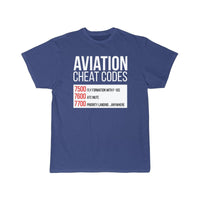 Thumbnail for Aviation Cheat Codes - Funny For Pilots And Atc T-SHIRT THE AV8R