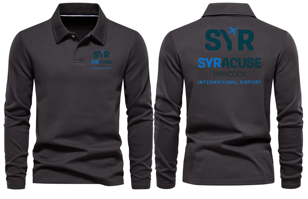 SYR AIRPORT LONG SLEEVE  POLO