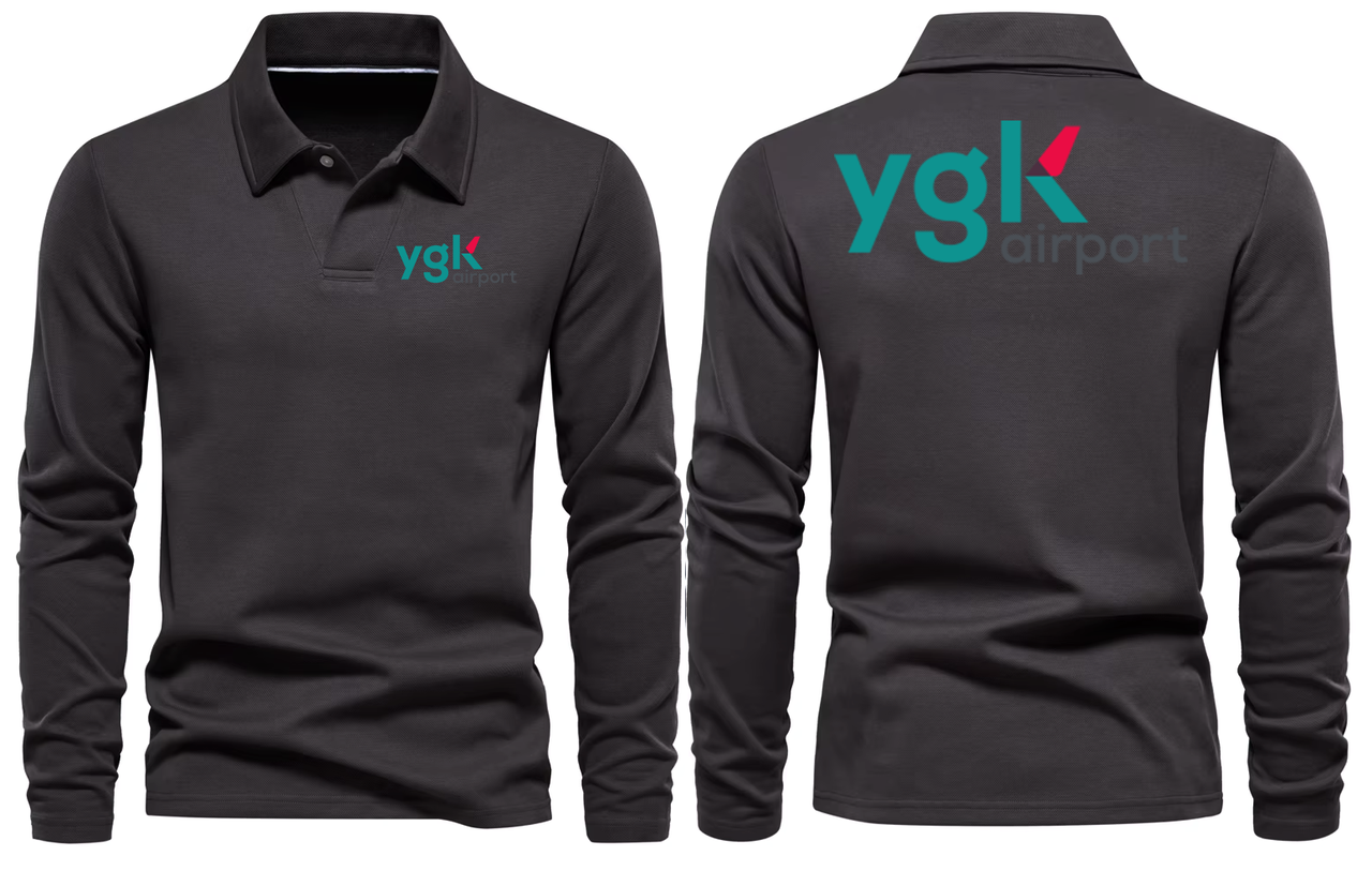 YGK AIRPORT LONG SLEEVE  POLO