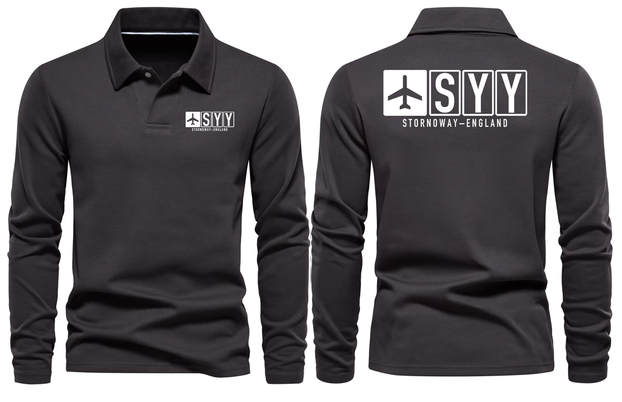 SYY AIRPORT LONG SLEEVE POLO