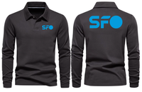 Thumbnail for SFO AIRPORT LONG SLEEVE  POLO