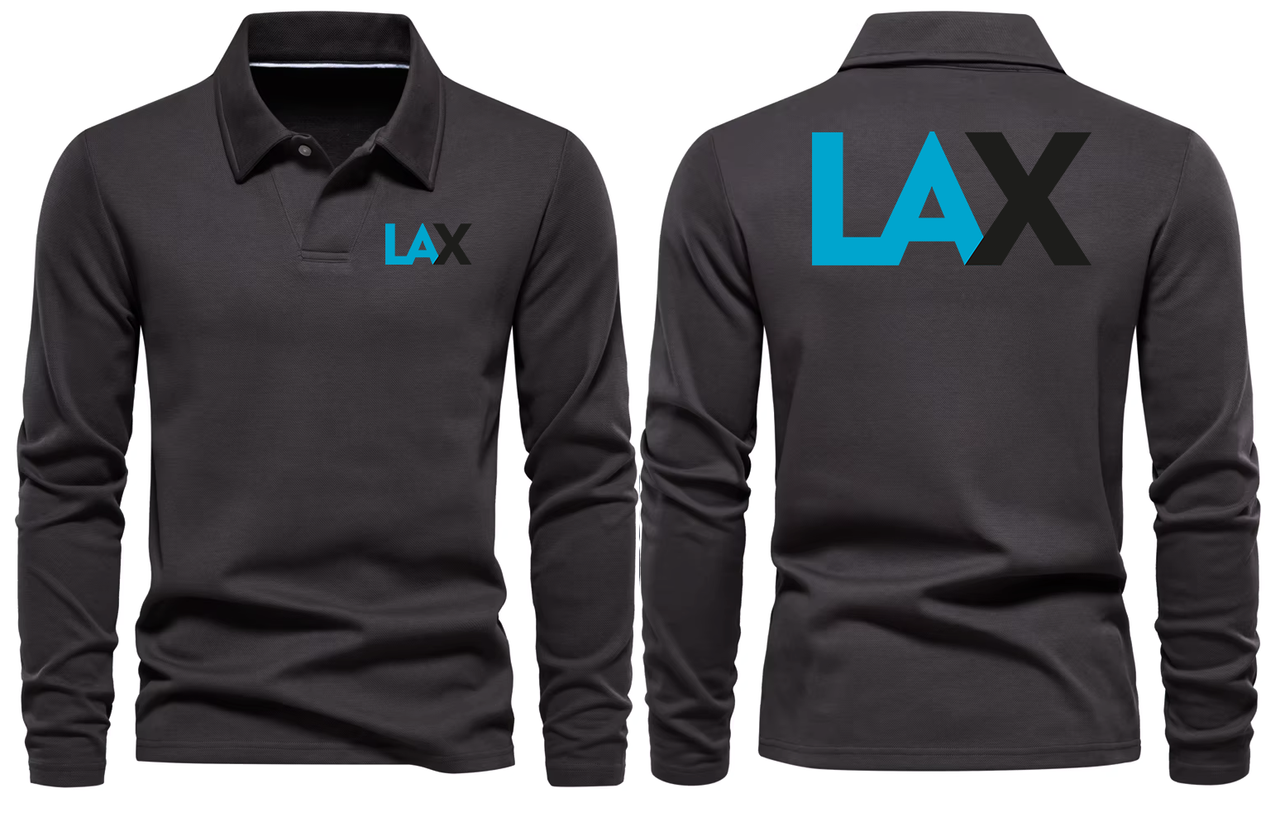 LAX AIRPORT LONG SLEEVE  POLO