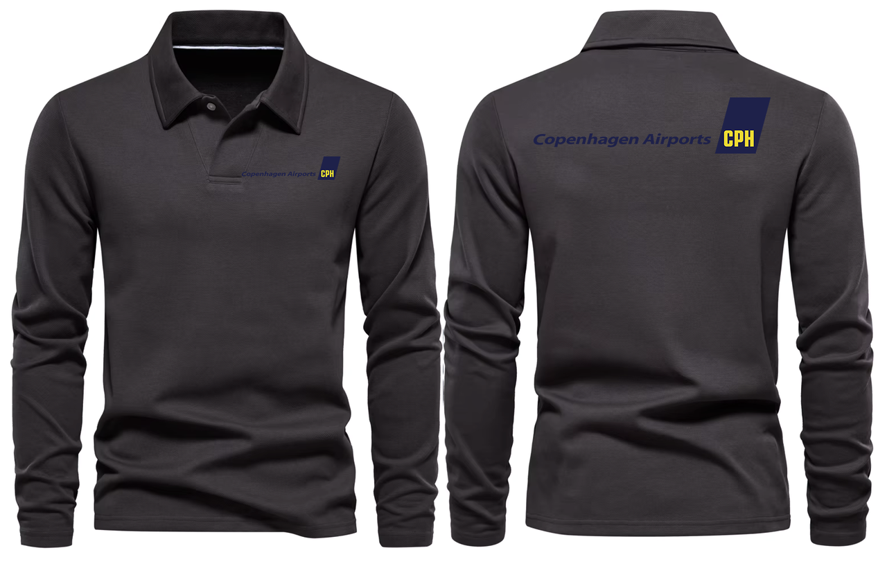 COPENHAGEN AIRPORT LONG SLEEVE  POLO