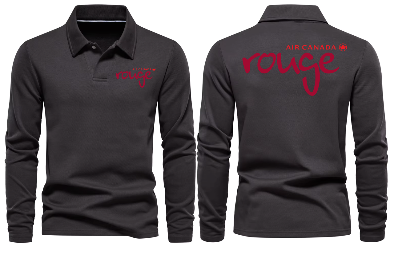 CANADA ROUGE AIRLINES LONG SLEEVE  POLO