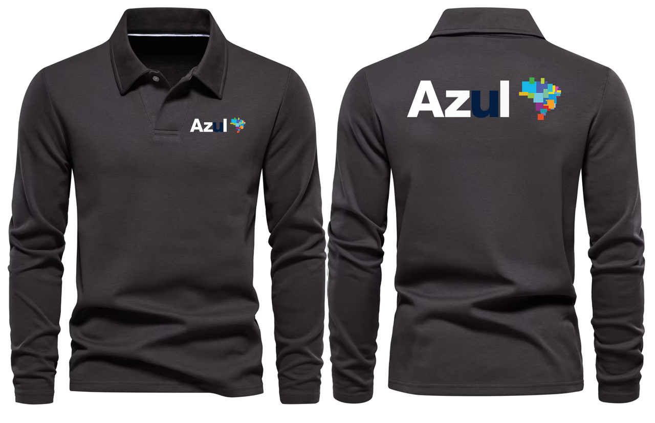 AZUL AIRLINES LONG SLEEVE  POLO