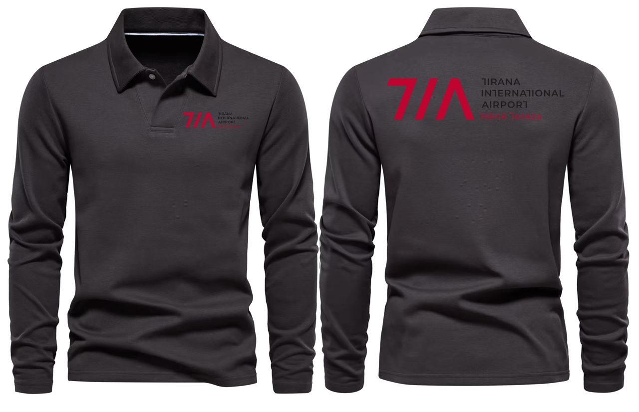 TIRANA AIRPORT LONG SLEEVE  POLO