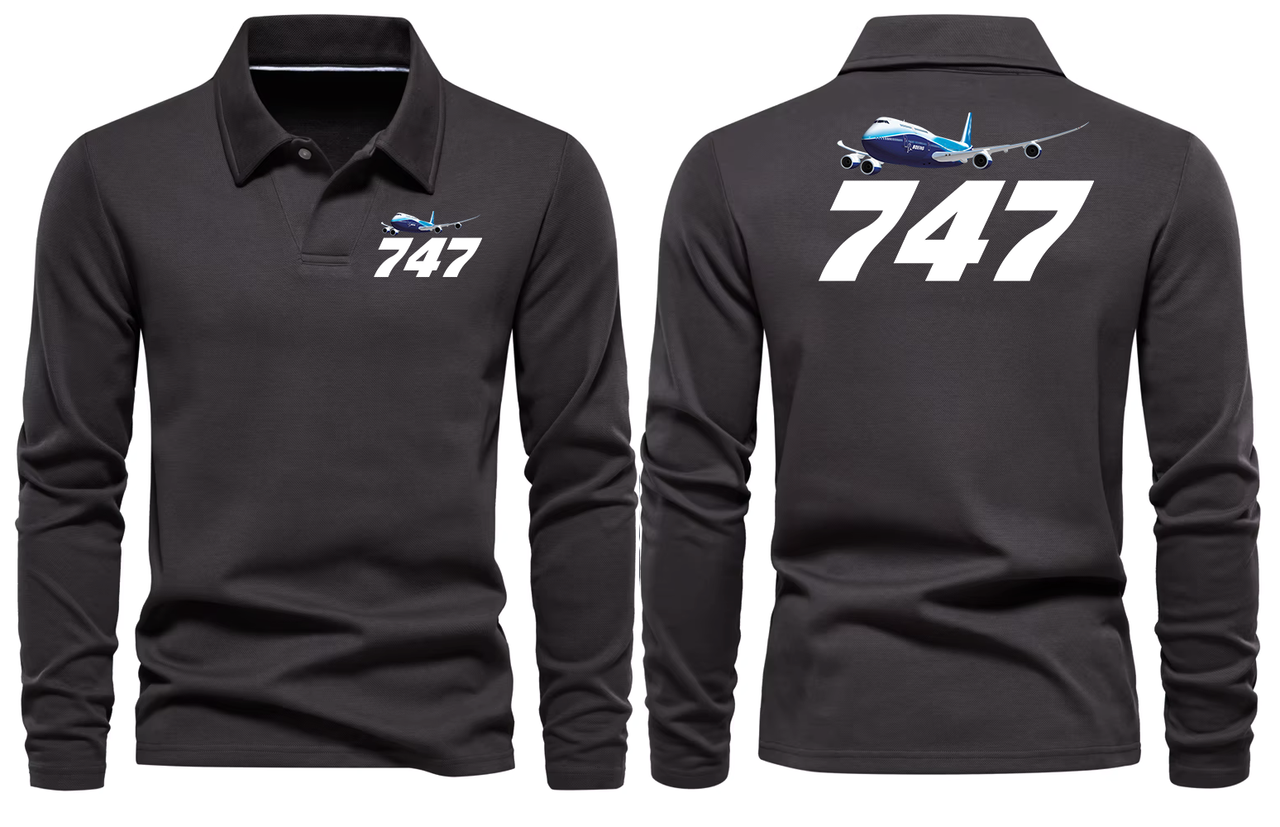 BOEING 747  LONG SLEEVE  POLO