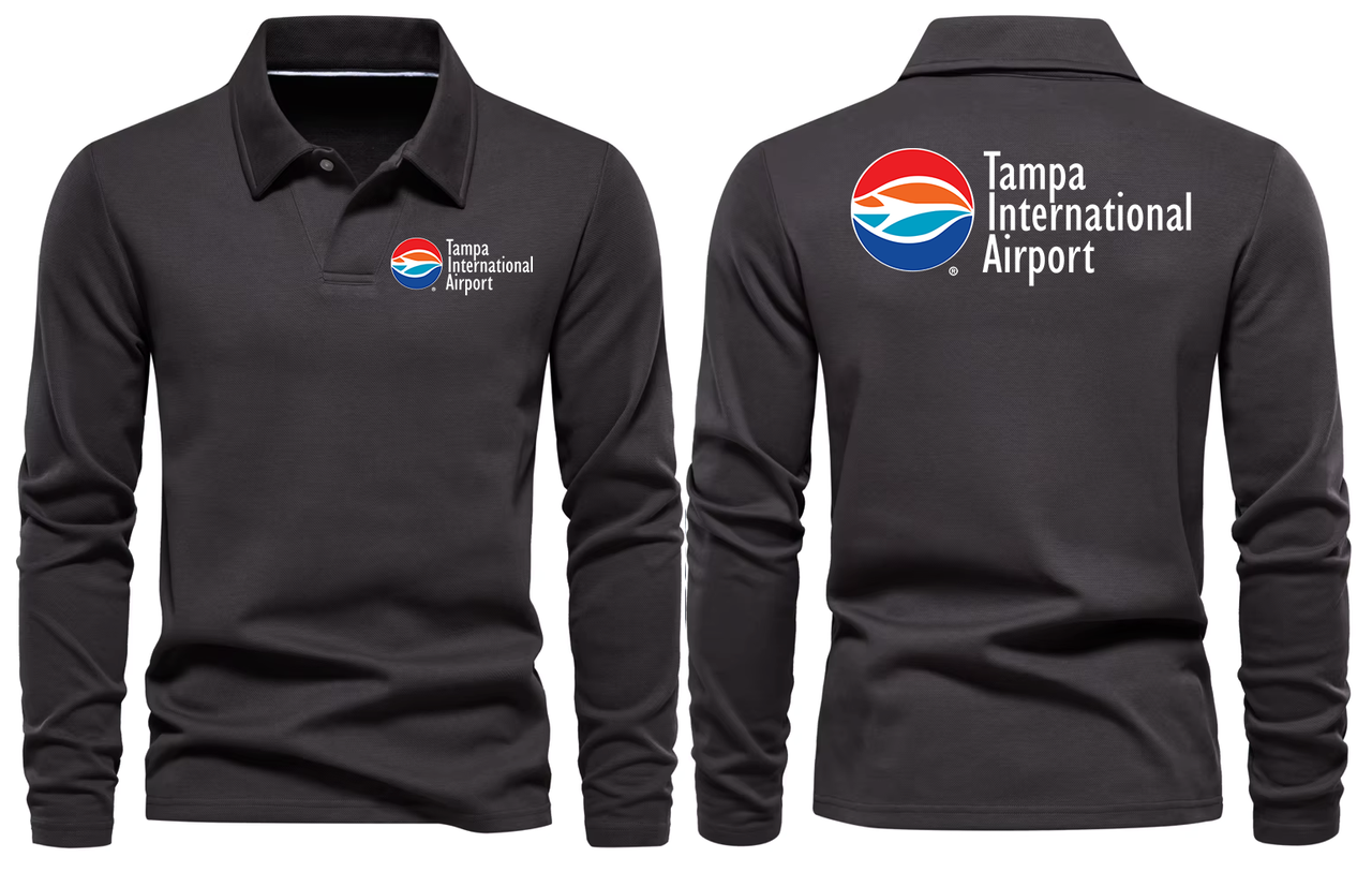 TAMPA INTERNATIONAL AIRPORT LONG SLEEVE  POLO