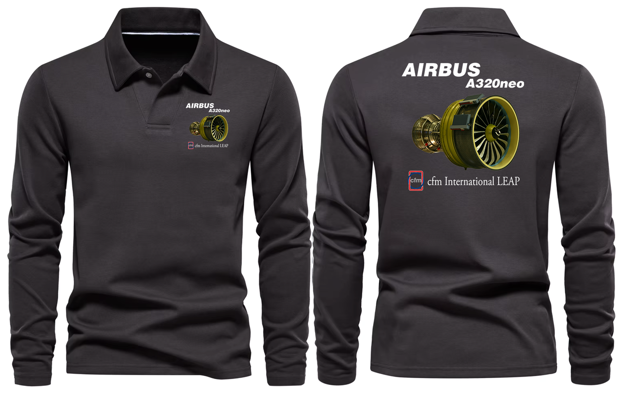 AIRBUS NEW CFM  A320 LONG SLEEVE  POLO
