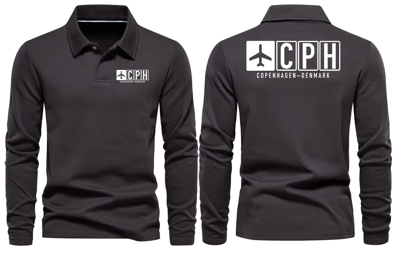 CPH AIRPORT LONG SLEEVE POLO