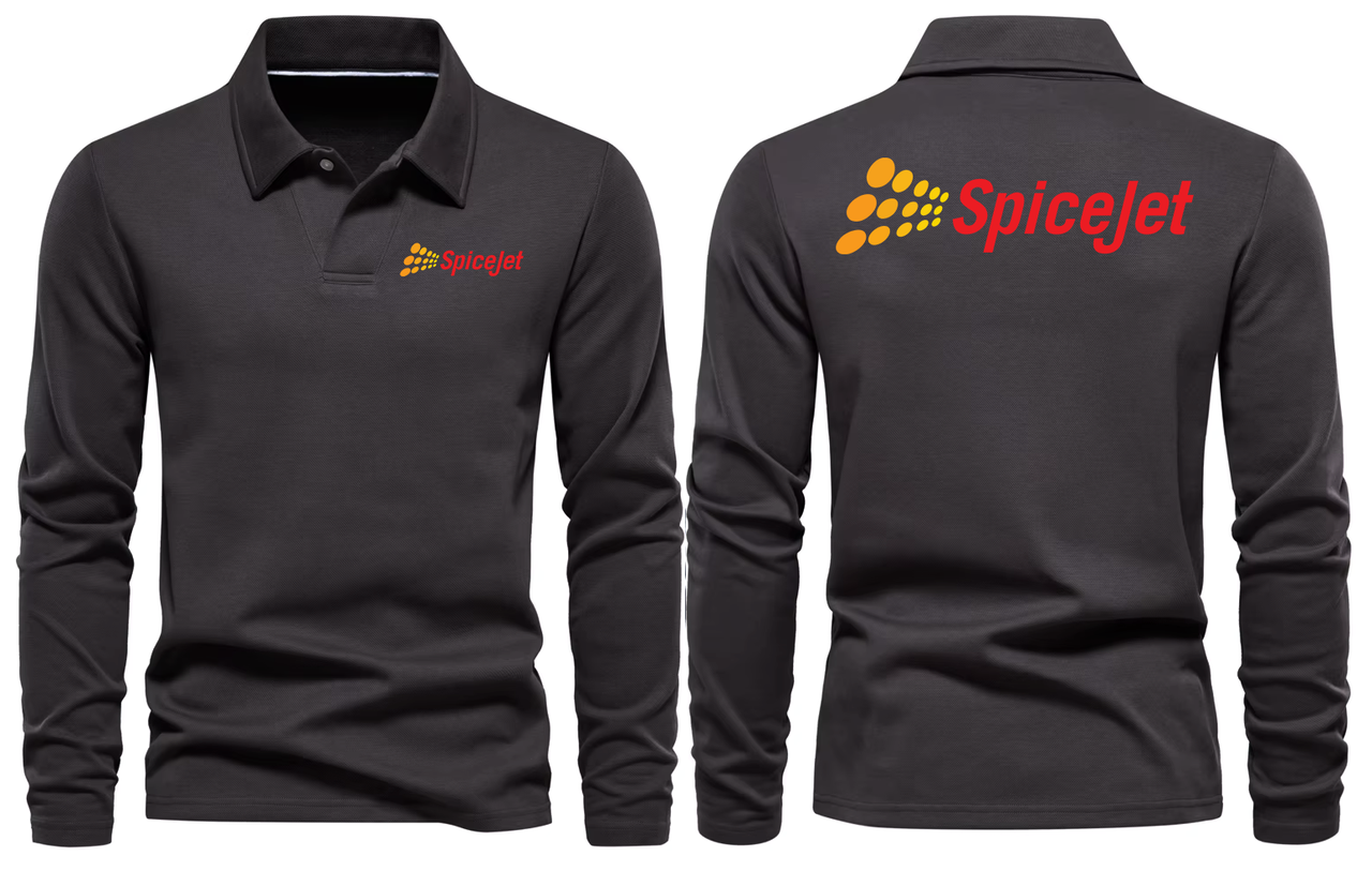 SPICEJET AIRLINES LONG SLEEVE  POLO