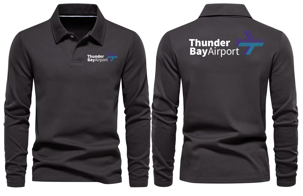 THUNDER BAY AIRPORT LONG SLEEVE  POLO