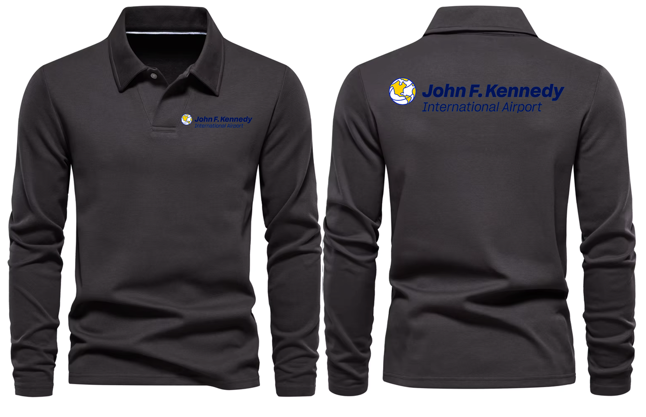 JOHAN F KENEDY AIRPORT LONG SLEEVE  POLO