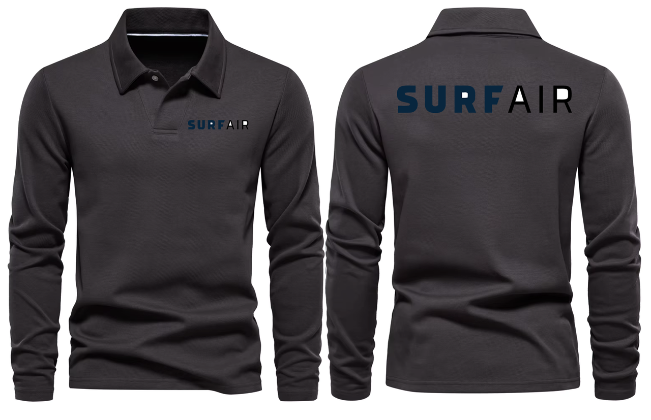 SURF AIRLINES LONG SLEEVE  POLO