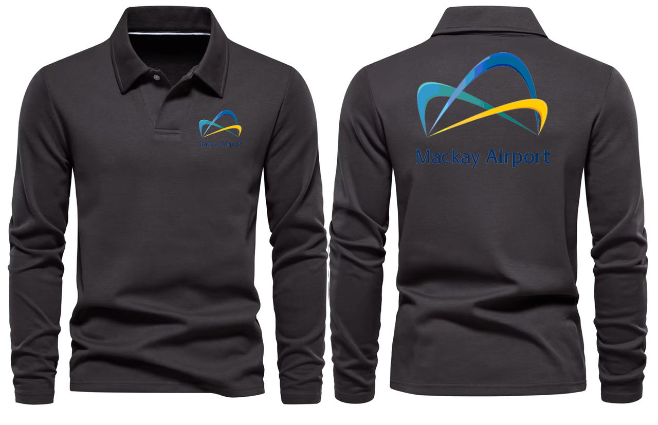 MACKAY AIRPORT LONG SLEEVE  POLO