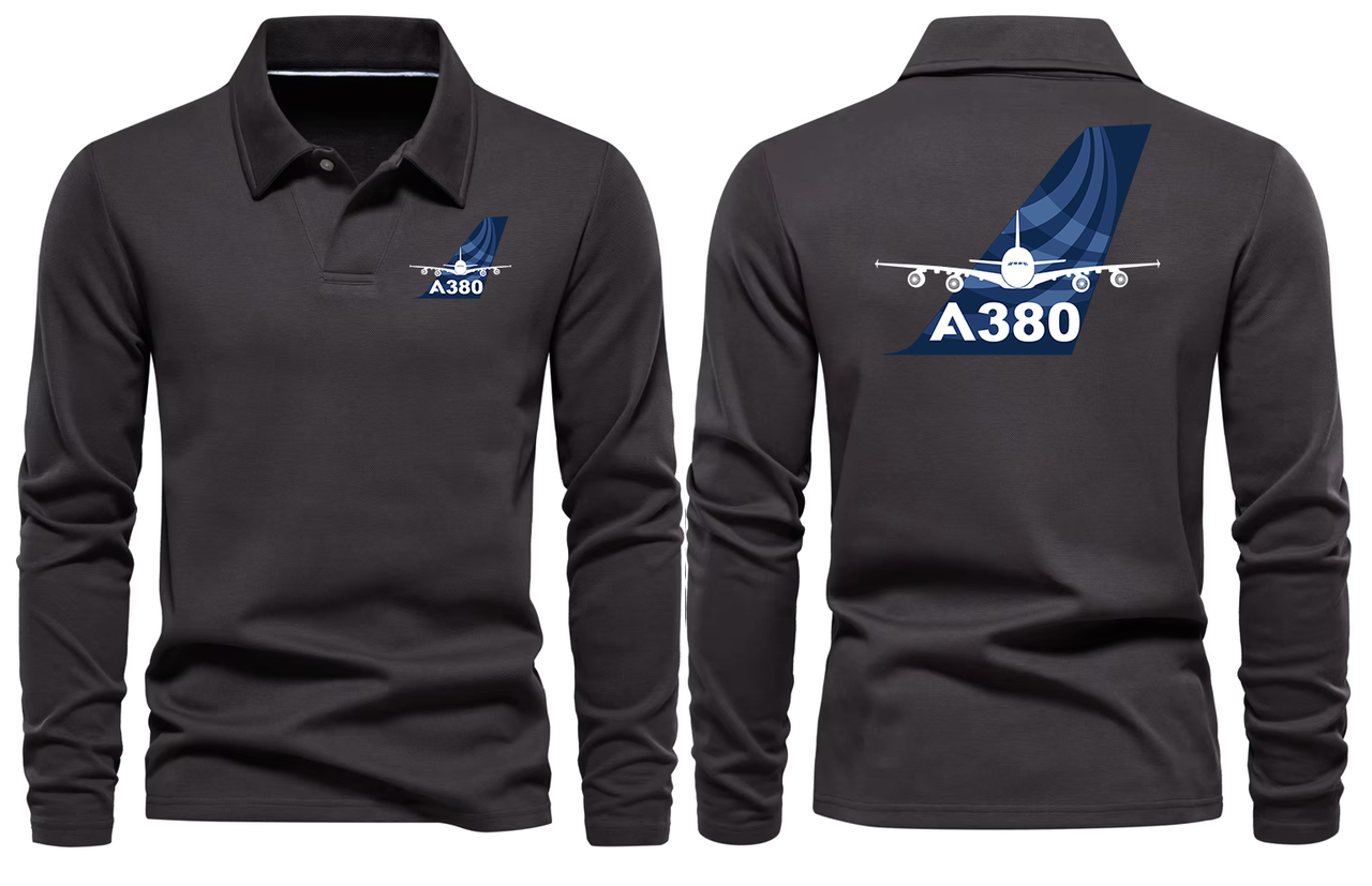 AIRBUS A380 LONG SLEEVE  POLO