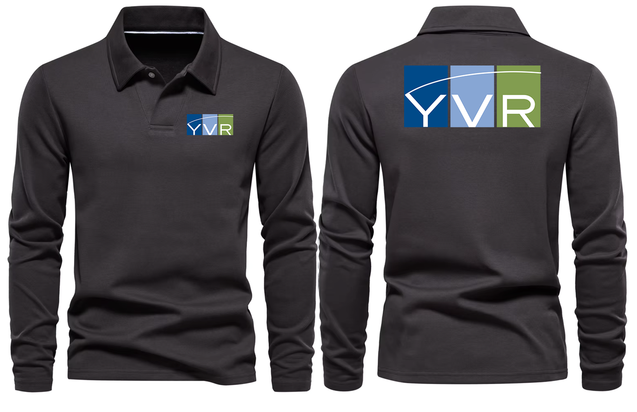 YVR AIRPORT LONG SLEEVE  POLO