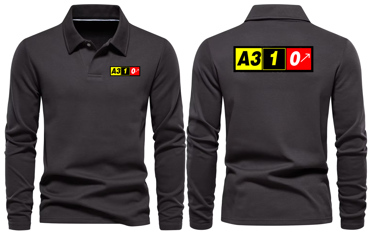 AIRBUS A310 LONG SLEEVE  POLO