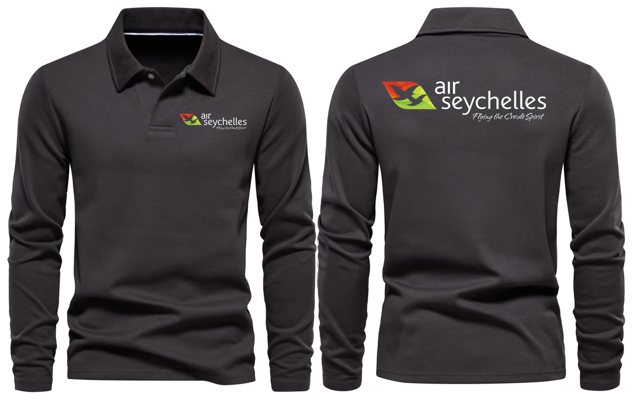 SEYCHELLES AIRLINES LONG SLEEVE  POLO