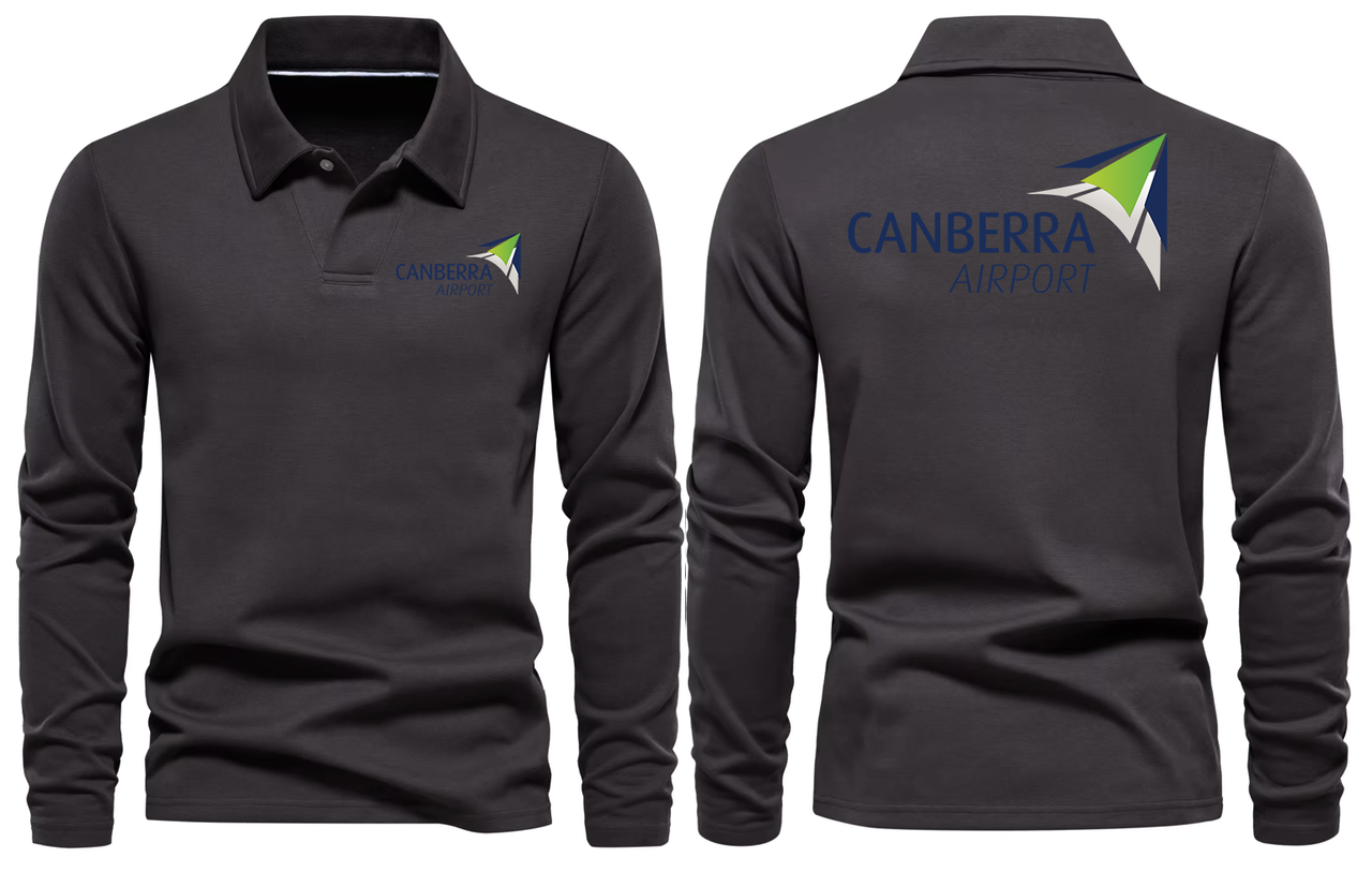 CANBERRA AIRPORT LONG SLEEVE  POLO