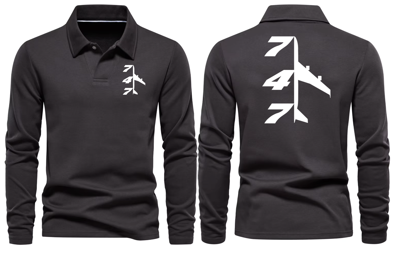 BOEING 747  LONG SLEEVE  POLO