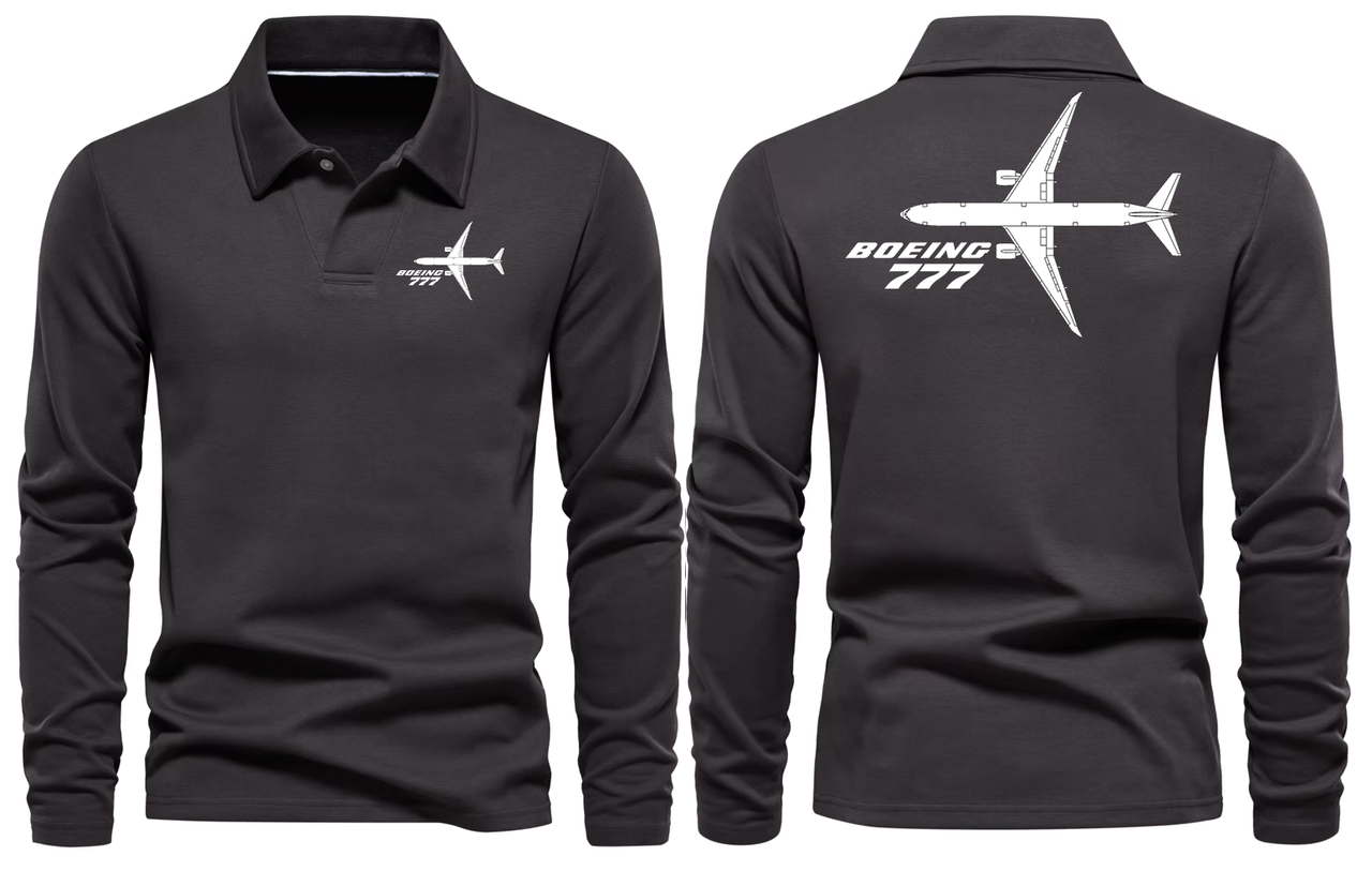 BOEING 777  LONG SLEEVE  POLO