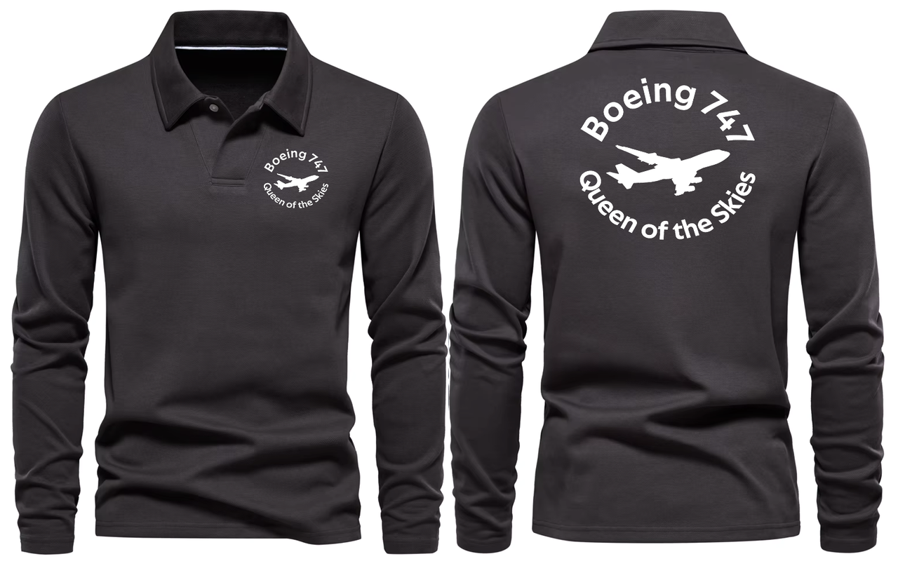 BOEING 747  LONG SLEEVE  POLO