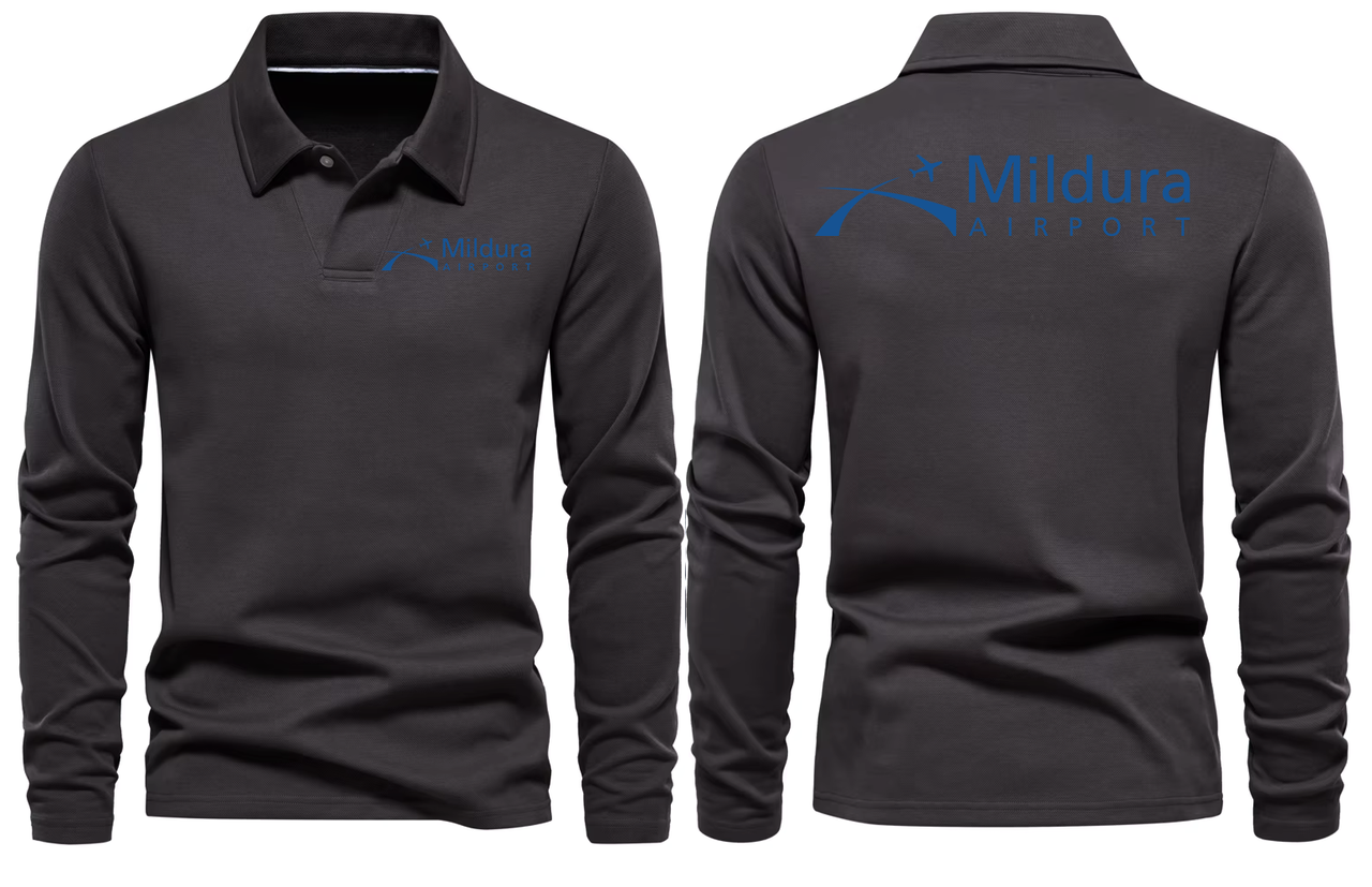 MILDURA  AIRPORT LONG SLEEVE  POLO