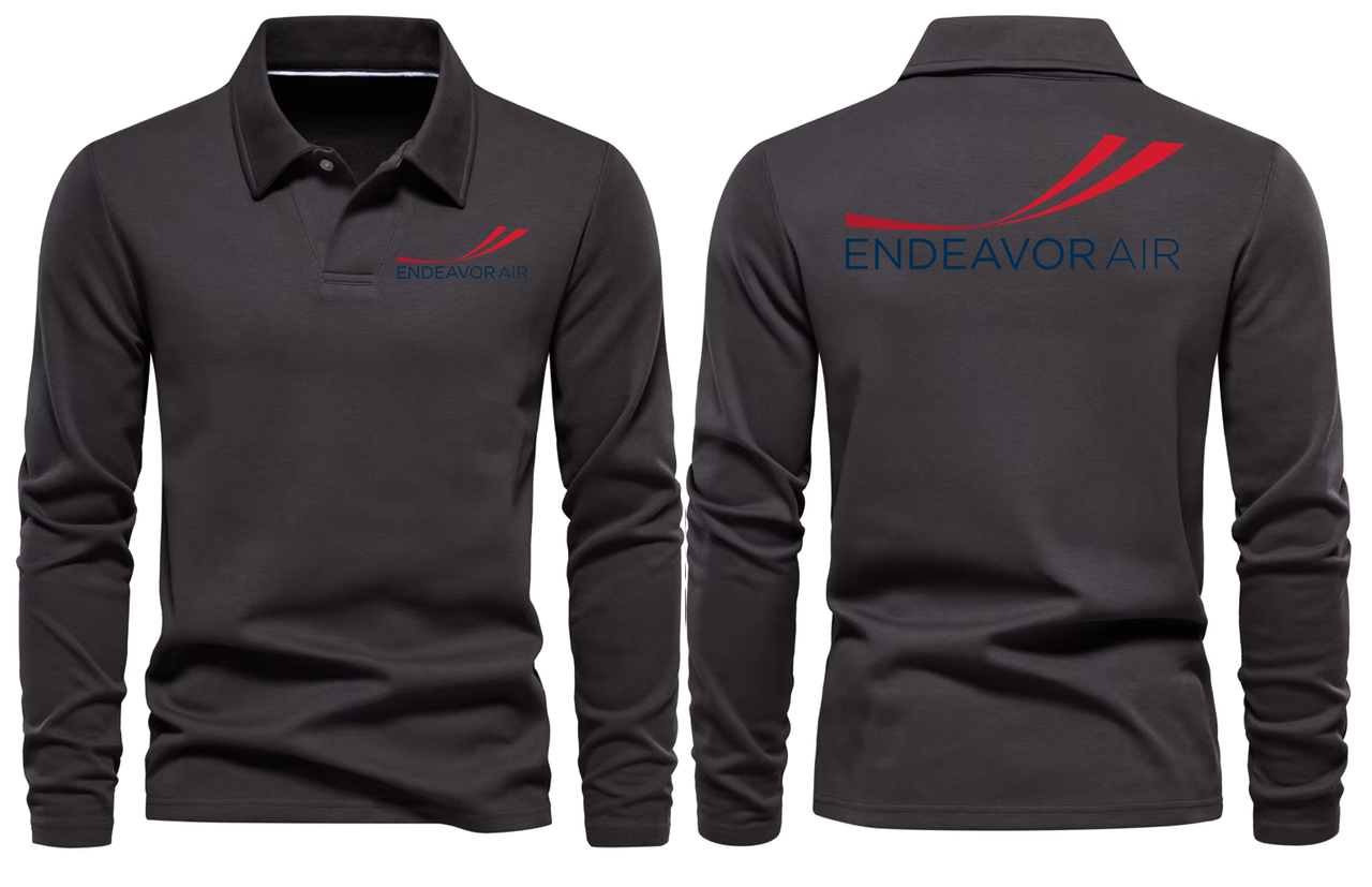 ENDEAVOR AIRLINES LONG SLEEVE  POLO