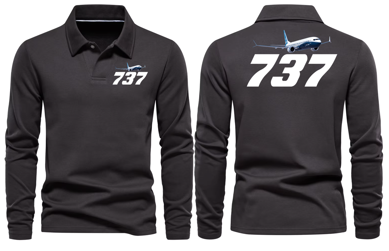 BOEING 737 LONG SLEEVE  POLO