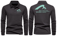 Thumbnail for HONGKONK AIRPORT LONG SLEEVE  POLO