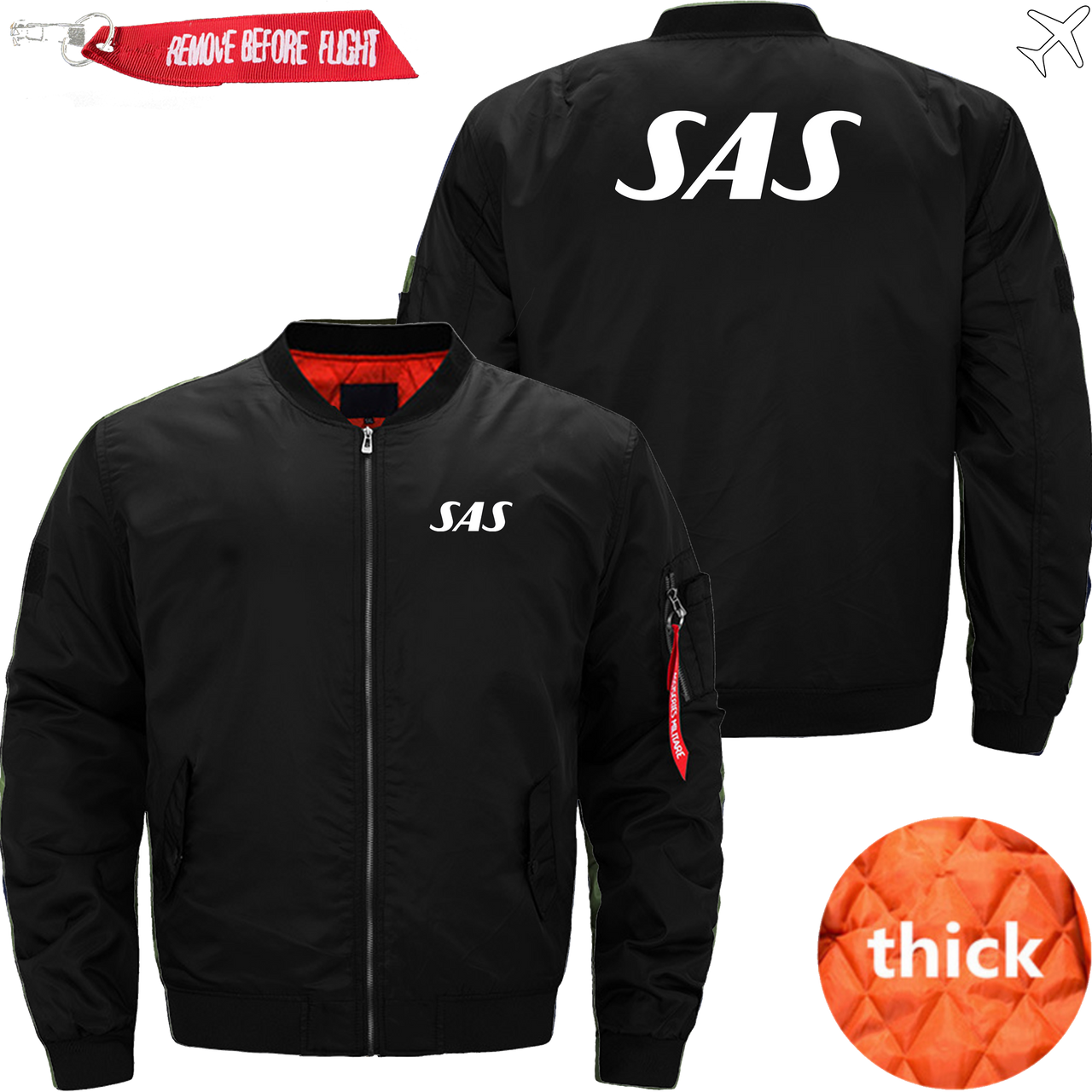SAS AIRLINES MA1 JACKET THE AV8R