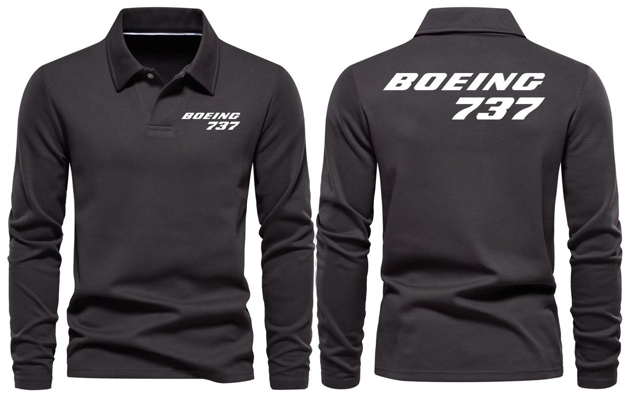 BOEING 737 LONG SLEEVE  POLO