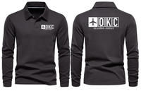 Thumbnail for OKC AIRPORT LONG SLEEVE POLO