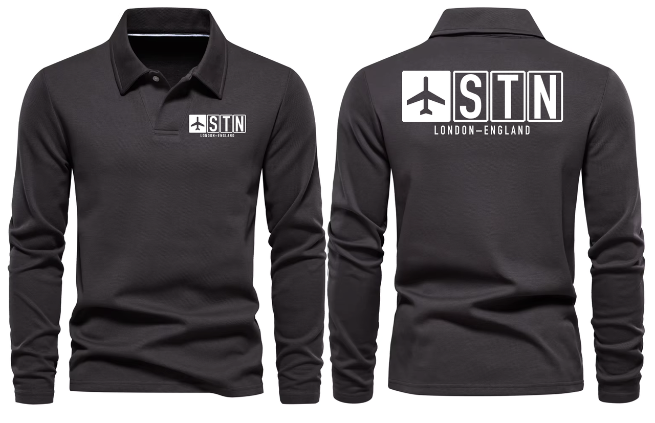 STN AIRPORT LONG SLEEVE POLO
