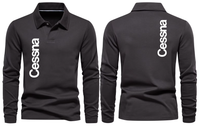 Thumbnail for CESSNA LOGO LONG SLEEVE  POLO