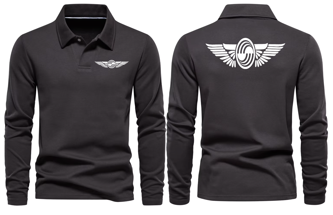 AIRBUS FLY LONG SLEEVE  POLO