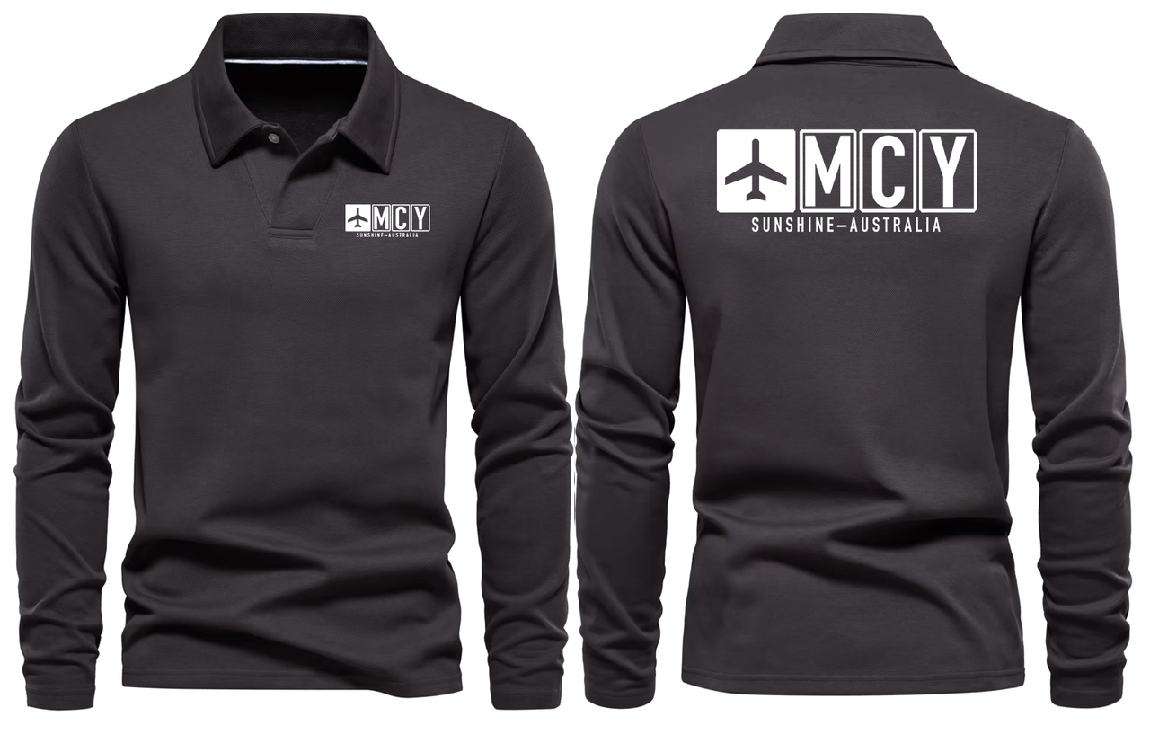 MCY AIRPORT LONG SLEEVE POLO