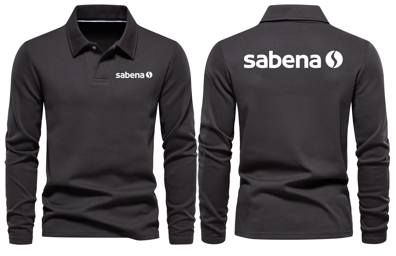 SABENA AIRLINES LONG SLEEVE  POLO